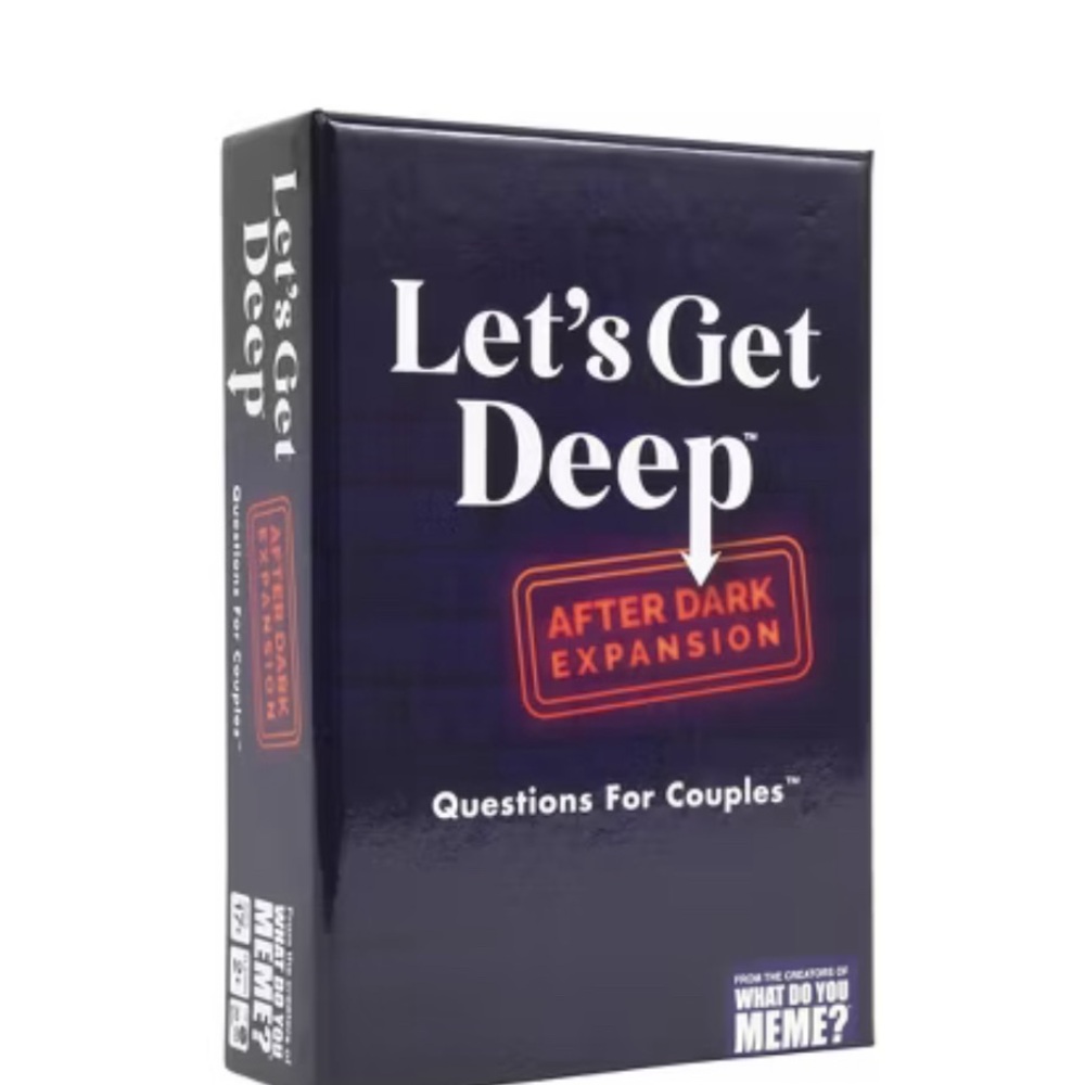Let's Get Deep After Dark Expansion Card Game - Black